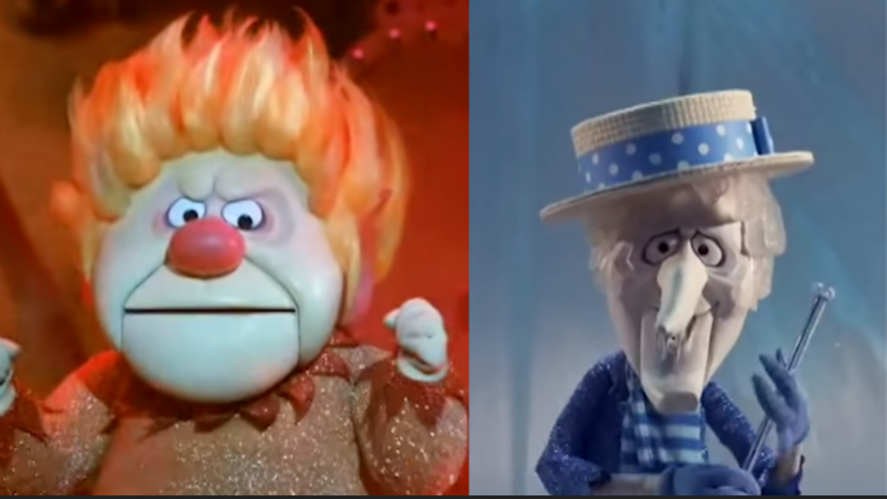 High Quality Heat miser vs. Snow miser Blank Meme Template