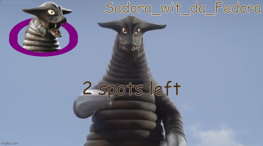 cfr | 2 spots left | made w/ Imgflip meme maker