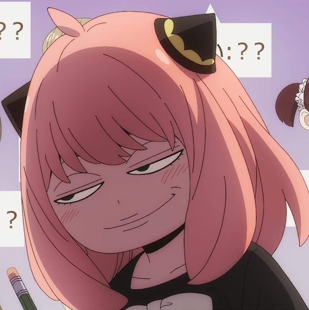 Smug Anya Blank Meme Template