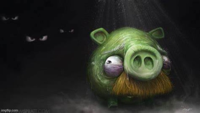 Realistic Pig In Dark | image tagged in realistic pig in dark | made w/ Imgflip meme maker