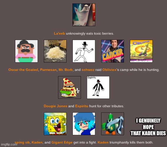 I GENUINELY HOPE THAT KADEN DIES | made w/ Imgflip meme maker
