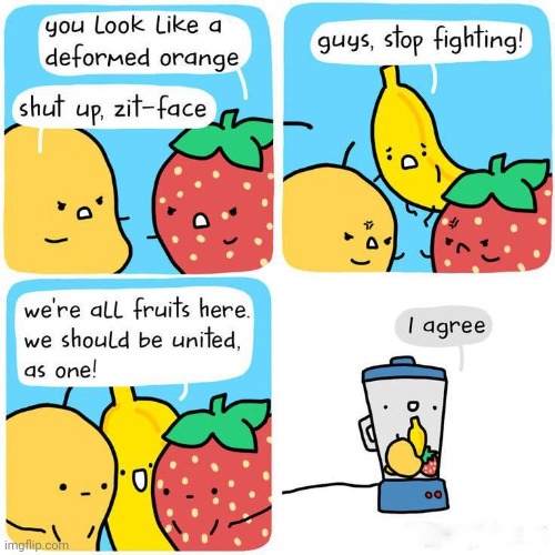 Fruit blender | image tagged in fruit,fruits,blender,banana,comics,comics/cartoons | made w/ Imgflip meme maker