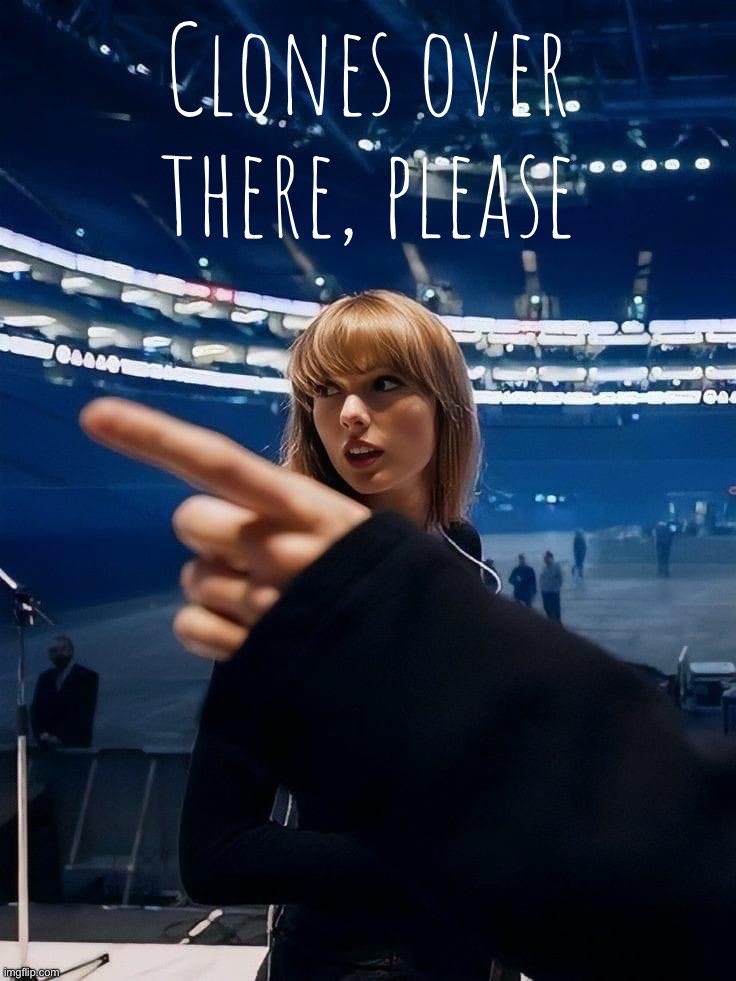 “Taylor Swift” handlers rehearse for latest world-tour/mass deception/scam [March 2023, colorized] | Clones over there, please | image tagged in taylor swift midnights era,taylor,swift,is,a,psy-op | made w/ Imgflip meme maker