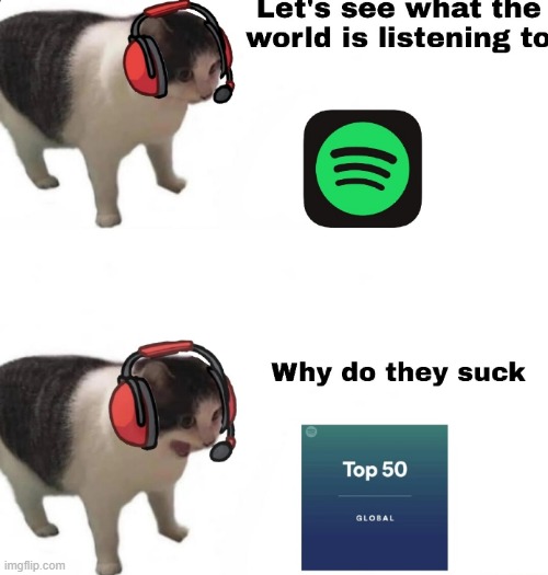 I refuse to believe that dogshit music is something that actual humans listen to | made w/ Imgflip meme maker