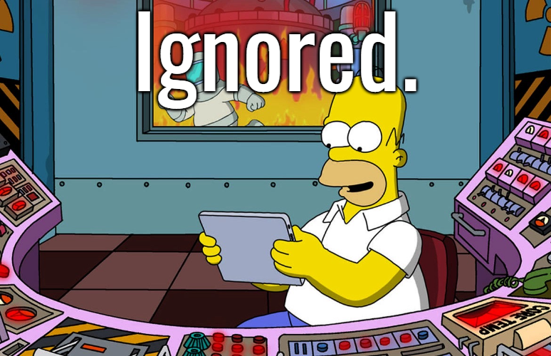 Homer Simpson Ignoring Fire Blank Meme Template