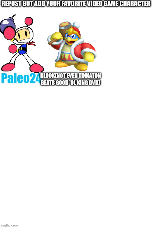 BLOOK(NOT EVEN TINKATON BEATS GOOD 'OL KING DVD) | made w/ Imgflip meme maker