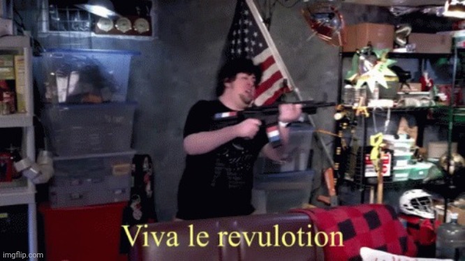 JonTron VIVE LA REVULOTION! | image tagged in jontron vive la revulotion | made w/ Imgflip meme maker