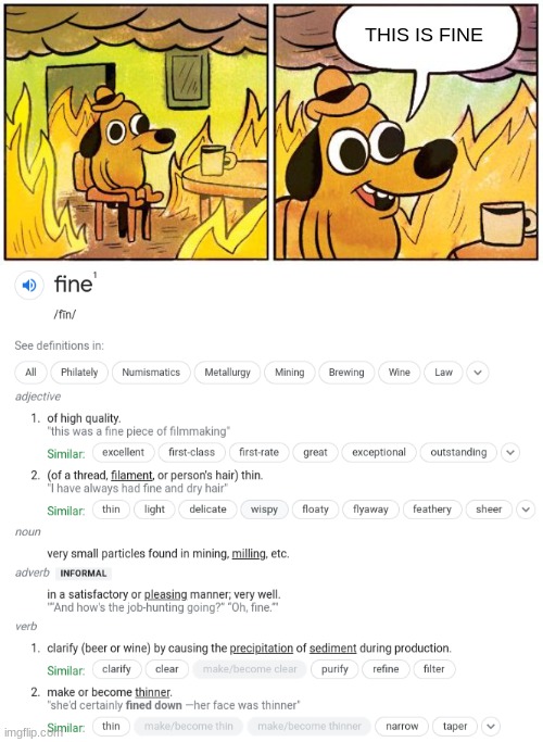 fine | THIS IS FINE | image tagged in this is fine blank,fine,this fine,fun,funny,dogs | made w/ Imgflip meme maker