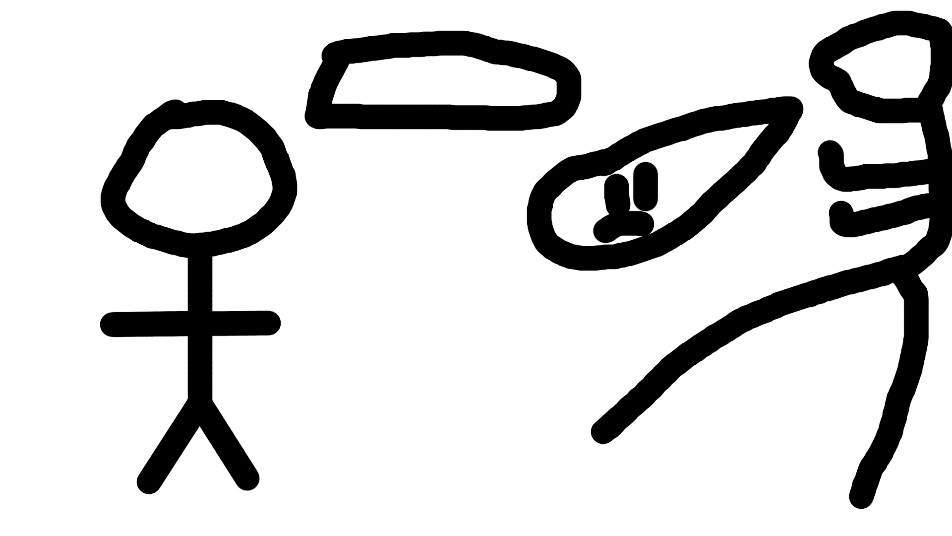 Monster Stickman Blank Meme Template