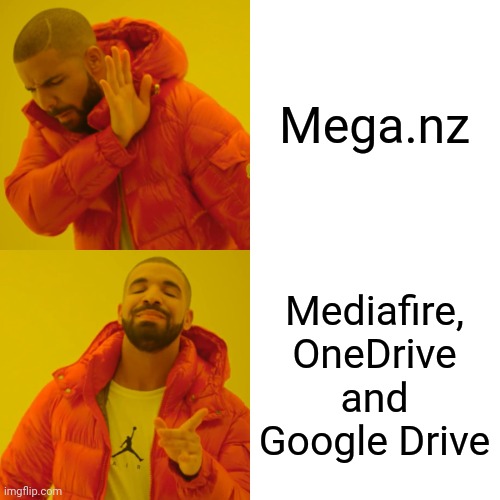 Drake Hotline Bling Meme | Mega.nz Mediafire, OneDrive and Google Drive | image tagged in memes,drake hotline bling | made w/ Imgflip meme maker