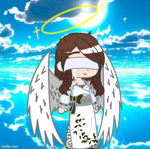 My oc Spirit in her final Judgement form (I'll answer any questions you have about her) | image tagged in gacha,gacha ocs,angel | made w/ Imgflip meme maker