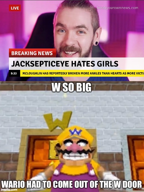 image tagged in w so big wario | made w/ Imgflip meme maker