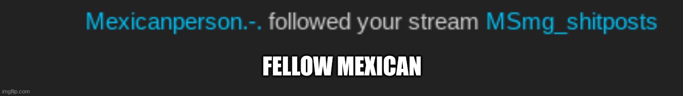 FELLOW MEXICAN | made w/ Imgflip meme maker