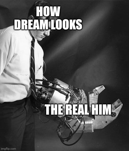 Nerd or... | HOW DREAM LOOKS; THE REAL HIM | image tagged in nerd or | made w/ Imgflip meme maker