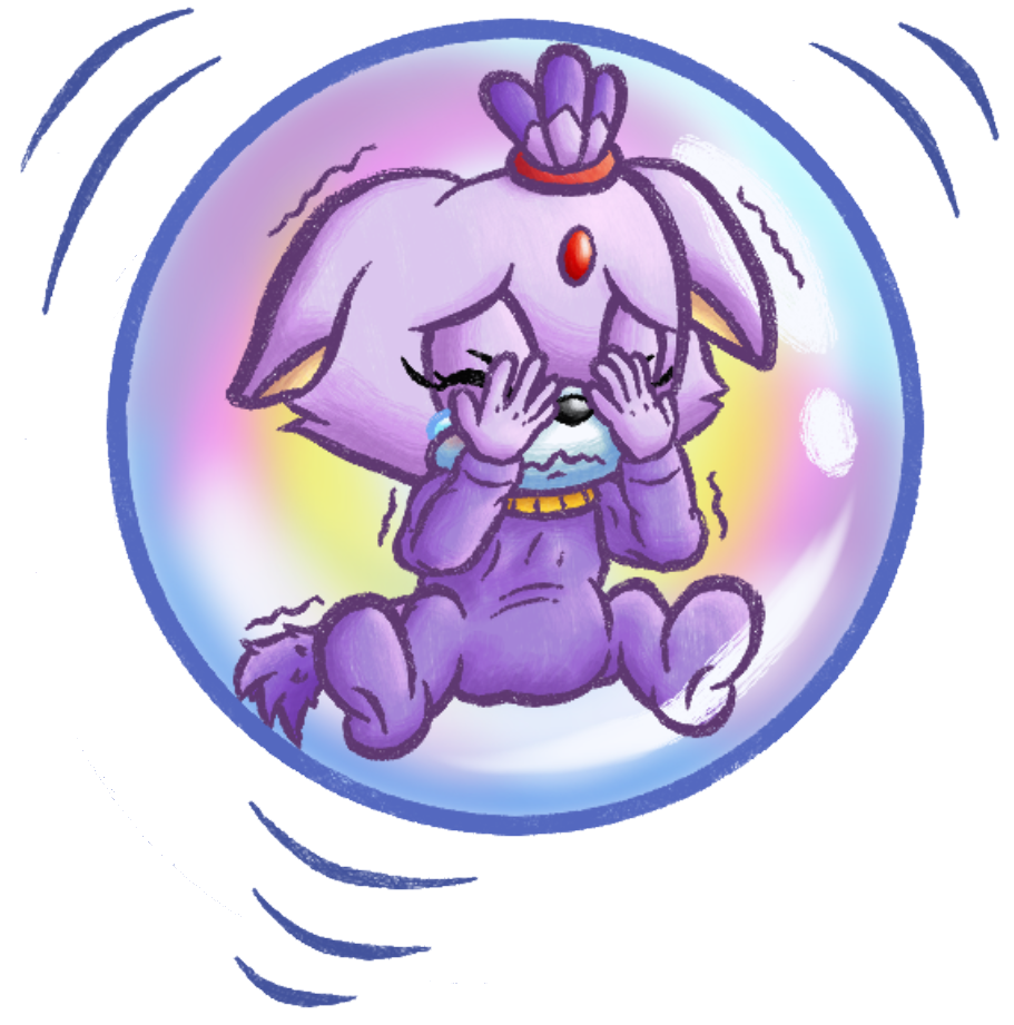 baby Blaze Crying in the Bubble Blank Meme Template