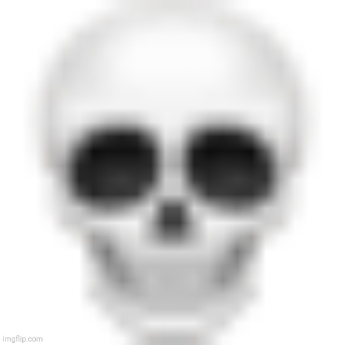 Skull emoji | image tagged in skull emoji | made w/ Imgflip meme maker
