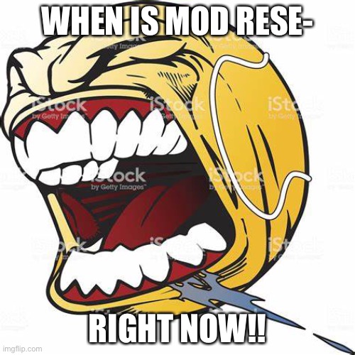:D | WHEN IS MOD RESE-; RIGHT NOW!! | image tagged in let's go ball | made w/ Imgflip meme maker