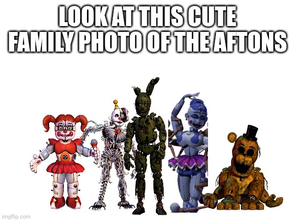 LOOK AT THIS CUTE FAMILY PHOTO OF THE AFTONS | made w/ Imgflip meme maker