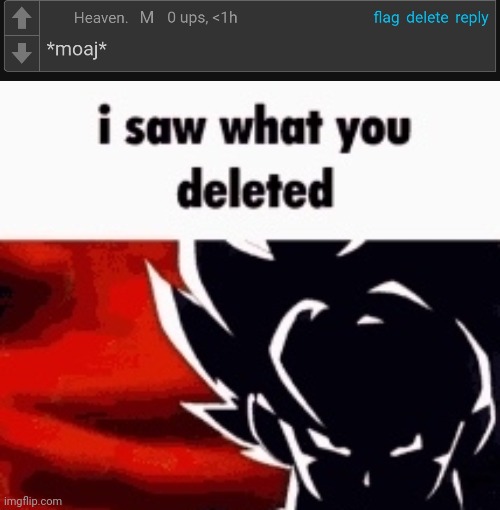 image tagged in i saw what you deleted | made w/ Imgflip meme maker
