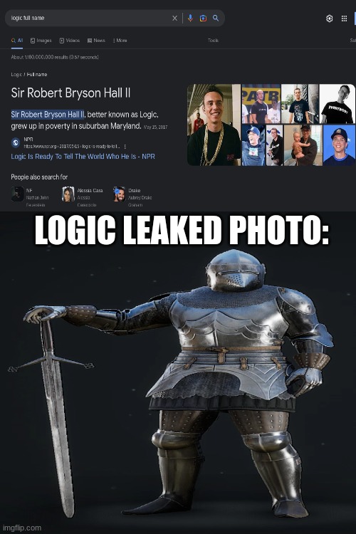 LOGIC LEAKED PHOTO: | made w/ Imgflip meme maker