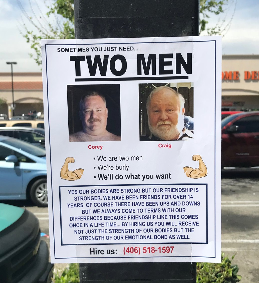 Sometimes you just need Two Men Blank Meme Template