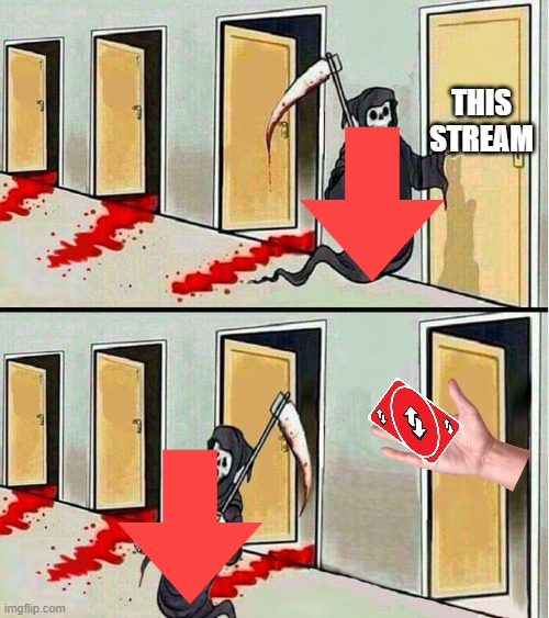 nope | THIS STREAM | image tagged in grim reaper running away | made w/ Imgflip meme maker