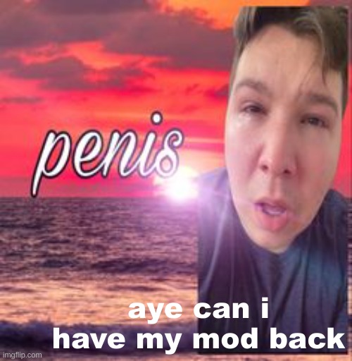 aye can i have my mod back | made w/ Imgflip meme maker