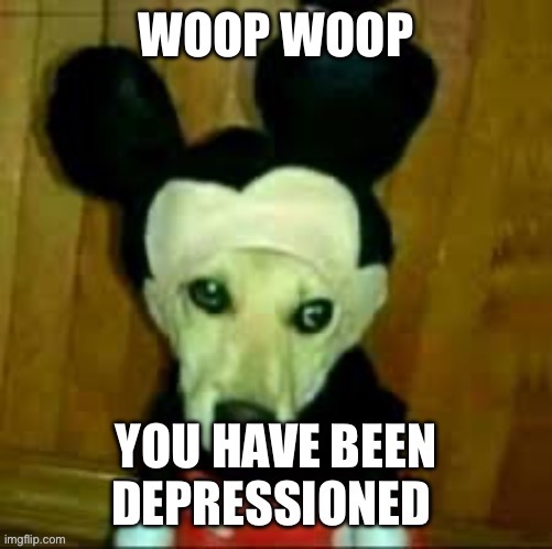 Woop woop you have been depressioned | image tagged in woop woop you have been depressioned | made w/ Imgflip meme maker