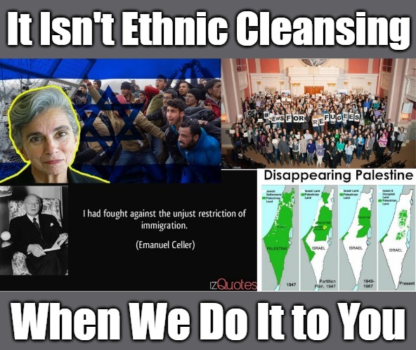 Check Your Genocide Privilege | It Isn't Ethnic Cleansing; When We Do It to You | image tagged in jews,hypocrisy,immigrants,invasion,refugees,fakeugees | made w/ Imgflip meme maker