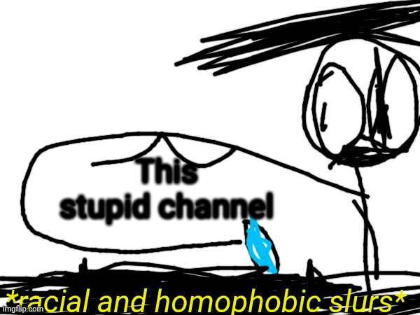 This stupid channel *racial and homophobic slurs* | made w/ Imgflip meme maker