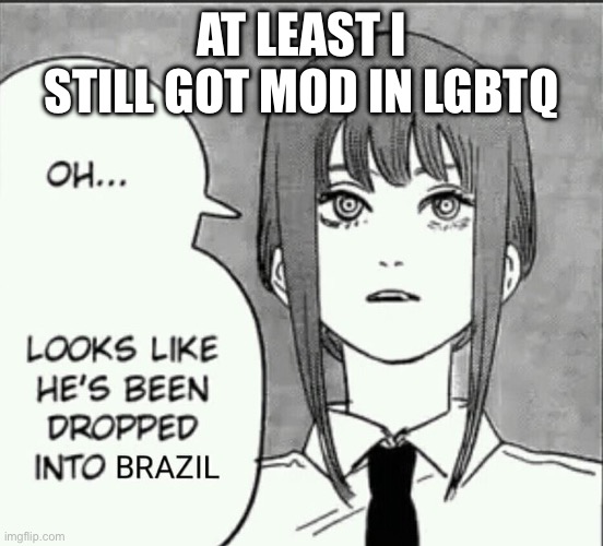 can’t lose both of my big streams | AT LEAST I STILL GOT MOD IN LGBTQ | image tagged in maxima brazil | made w/ Imgflip meme maker