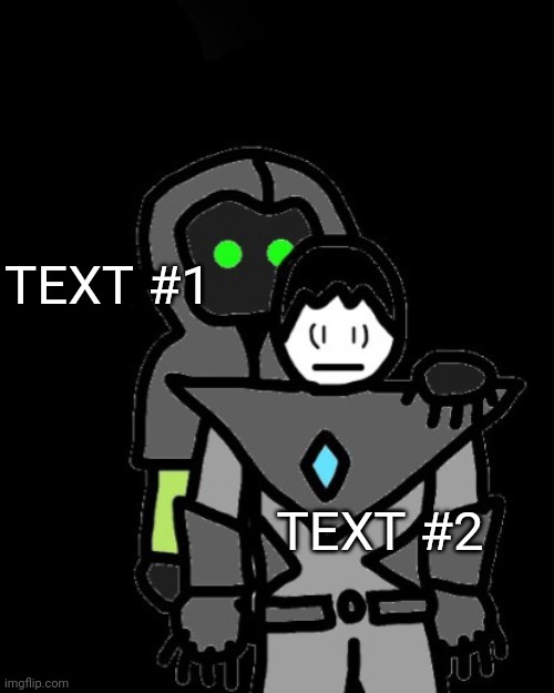 I thought the original image would make a good meme template so that's what I did | TEXT #1; TEXT #2 | image tagged in death behind the collector | made w/ Imgflip meme maker