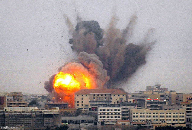 Building explosion | image tagged in building explosion | made w/ Imgflip meme maker