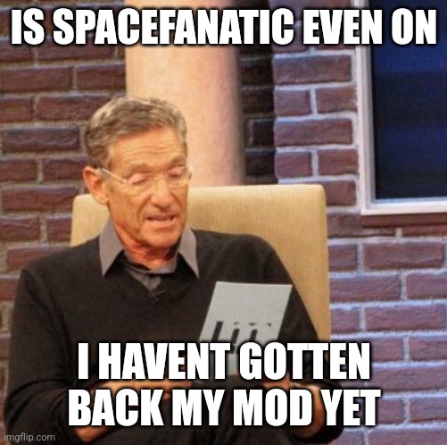 Maury Lie Detector Meme | IS SPACEFANATIC EVEN ON; I HAVENT GOTTEN BACK MY MOD YET | image tagged in memes,maury lie detector,moderators,imgflip mods,msmg,imgflip | made w/ Imgflip meme maker