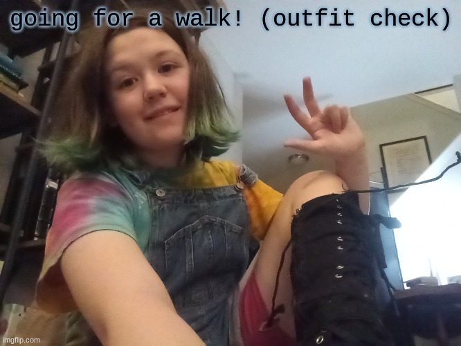 i look ugly as fucc | going for a walk! (outfit check) | made w/ Imgflip meme maker