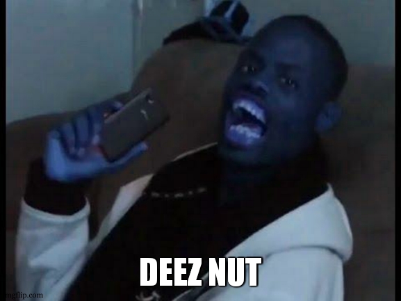 deez nuts | DEEZ NUT | image tagged in deez nuts | made w/ Imgflip meme maker