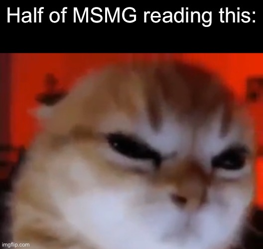 Half of MSMG reading this: | made w/ Imgflip meme maker