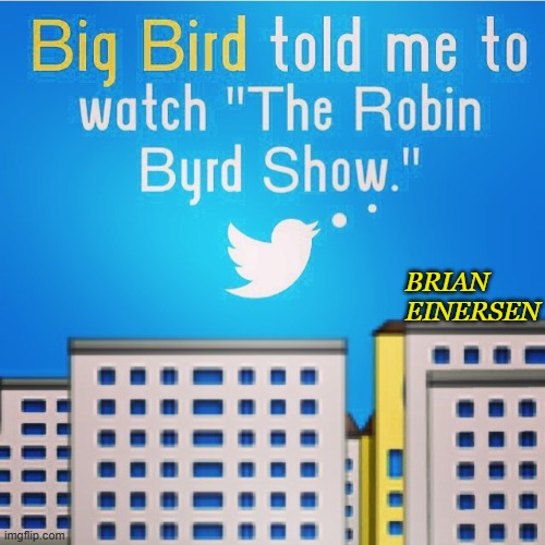"Byrds" of a Feather | BRIAN EINERSEN | image tagged in pop art,artoon,big bird,twitter,robin byrd,brian einersen | made w/ Imgflip meme maker