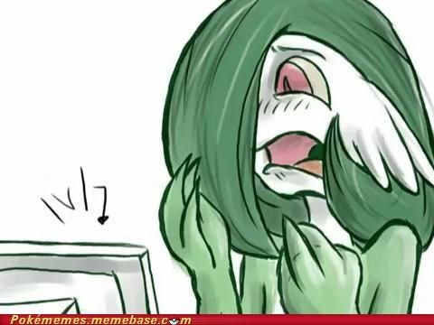 disgusted gardevoir Blank Meme Template