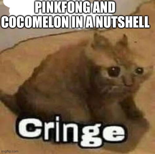 I think this wont be approved | PINKFONG AND COCOMELON IN A NUTSHELL | image tagged in oh no cringe,pinkfong and cocomelon are cancer | made w/ Imgflip meme maker