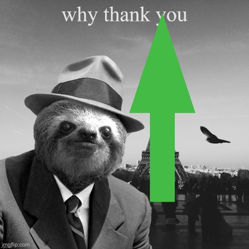 Sloth why thank you | image tagged in sloth why thank you | made w/ Imgflip meme maker