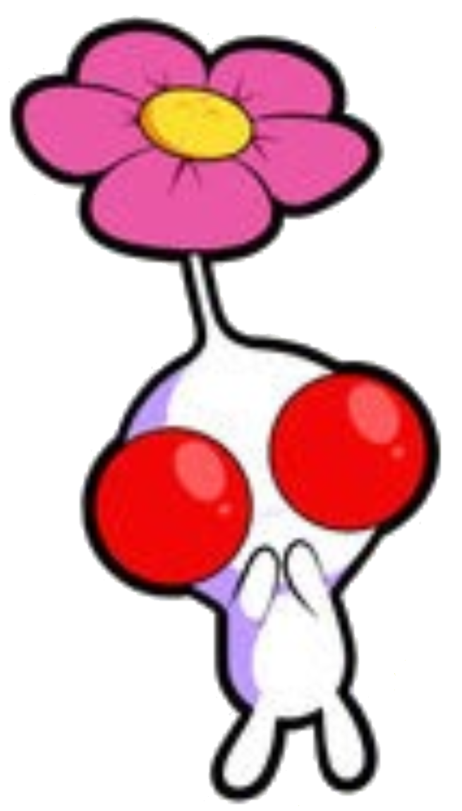 Chibi White Pikmin Blank Meme Template