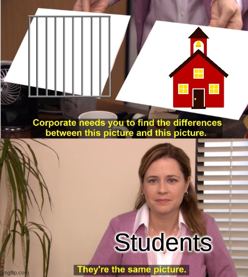 Students be like | Students | image tagged in memes,they're the same picture | made w/ Imgflip meme maker