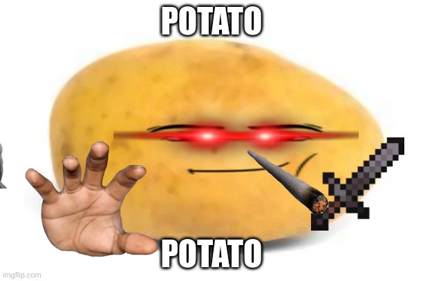 POTATO | POTATO; POTATO | image tagged in potato | made w/ Imgflip meme maker