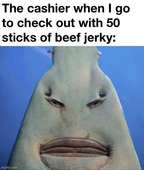 I love beef jerky | image tagged in msmg | made w/ Imgflip meme maker