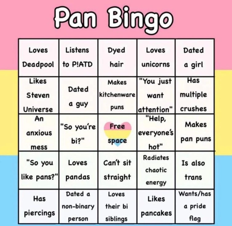 Pan Bingo Blank Template - Imgflip