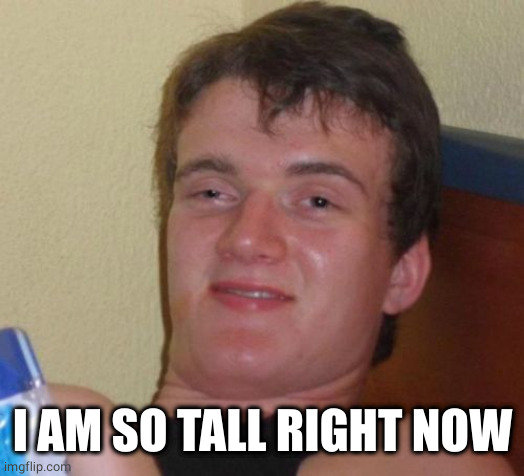 10 Guy Meme | I AM SO TALL RIGHT NOW | image tagged in memes,10 guy | made w/ Imgflip meme maker