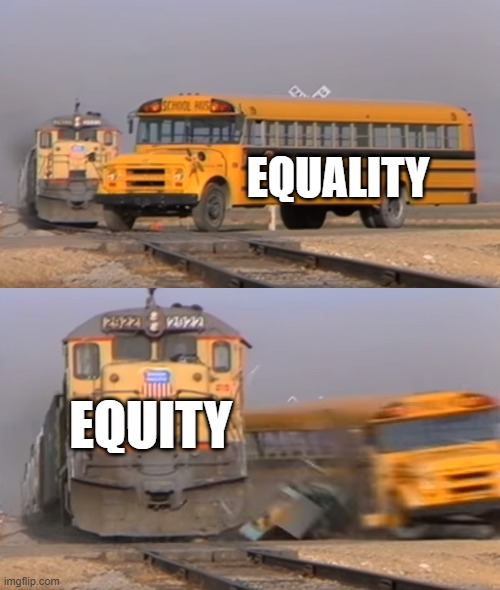 EQUITY Discriminates |  EQUALITY; EQUITY | image tagged in kamala harris,cultural marxism,george floyd,mlk jr,i have a dream,equal rights | made w/ Imgflip meme maker