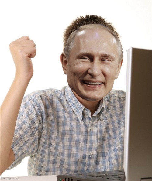 Vladimir Putin I win | image tagged in vladimir putin i win | made w/ Imgflip meme maker