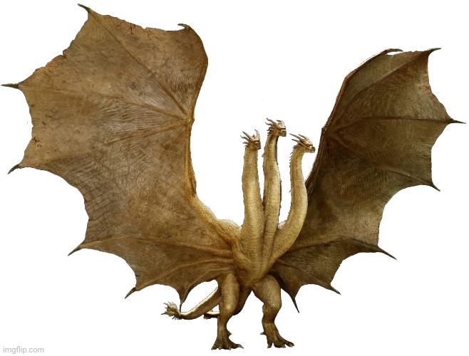 King Ghidorah (Monsterverse) | image tagged in king ghidorah monsterverse | made w/ Imgflip meme maker